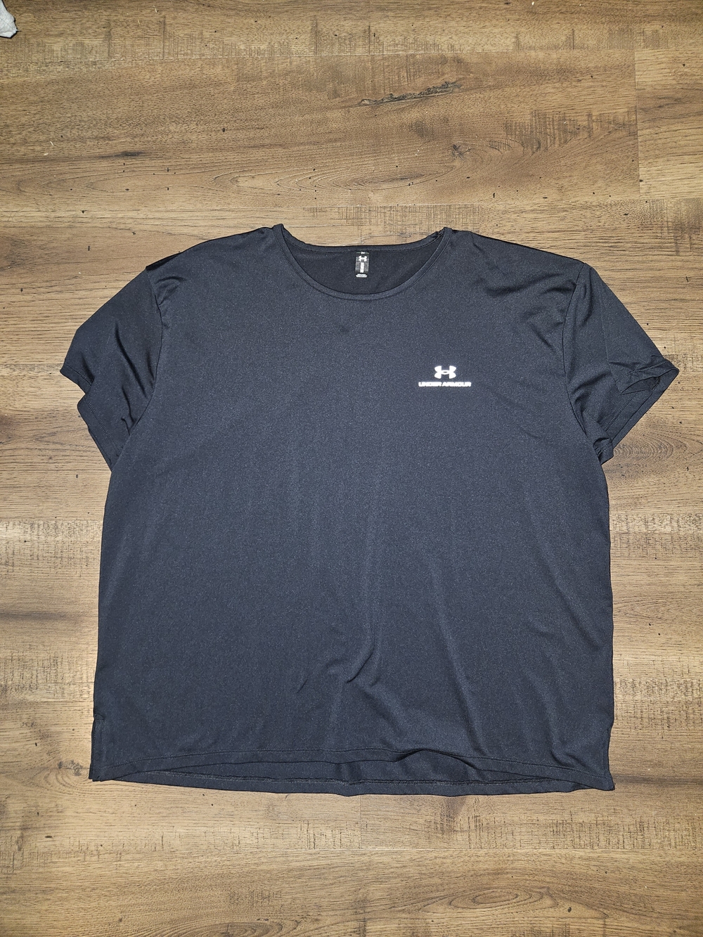 Under Armour Black Short Sleeve Women's Performance Tee with White Logo